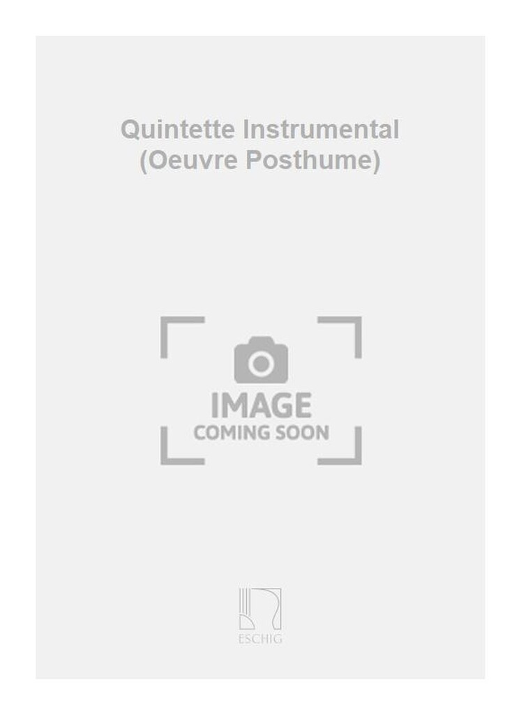 Quintette Instr. Partition In 4